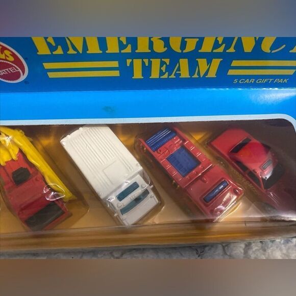 1987 HOT WHEELS Emergency Team 5 Car Gift Pack 3870 New In box - Picture 3 of 7